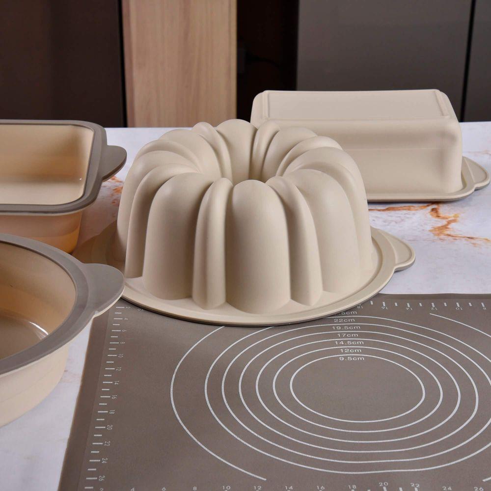 Forma Retangular de Silicone 8x14x27cm Kenya Bege - 9