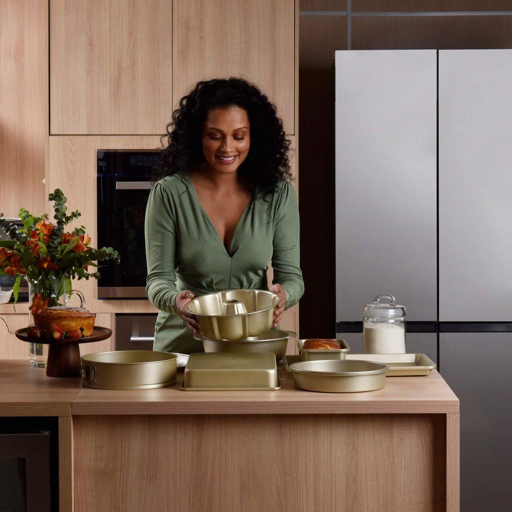 Forma Redonda Funda Removível em Aço Carbono 24cm Kenya - 6