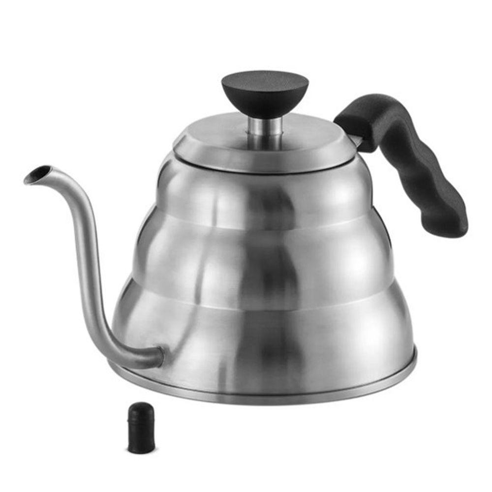 Chaleira Bico Fino 1 Litro em Inox Mimo Prata - 1