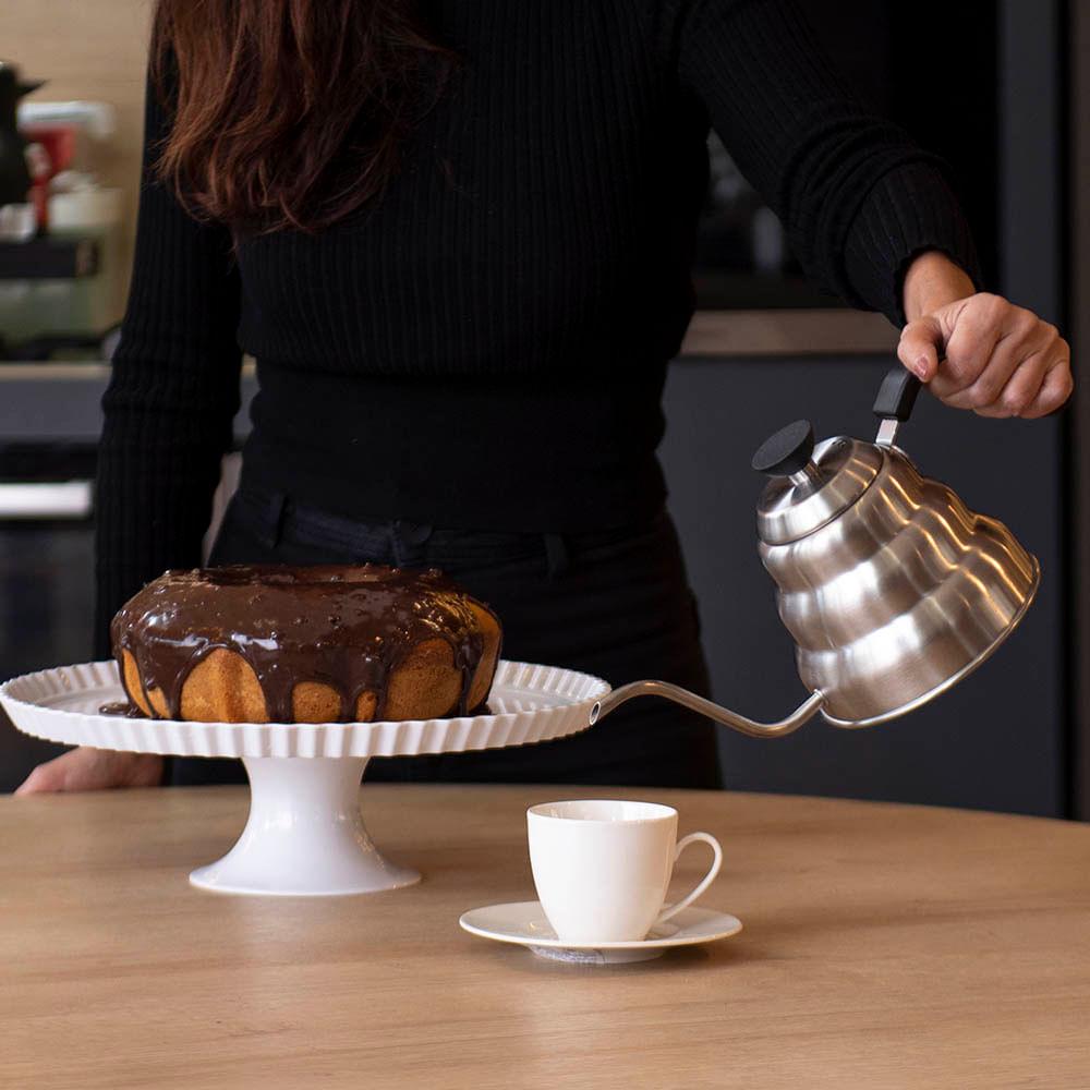 Chaleira Bico Fino 1 Litro em Inox Mimo Prata - 3