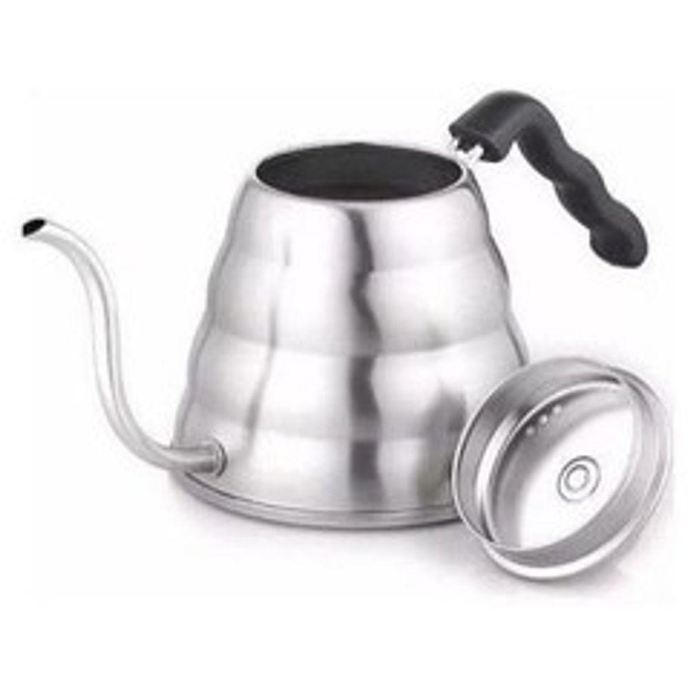 Chaleira Bico Fino 1 Litro em Inox Mimo Prata - 4