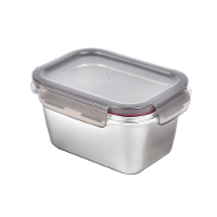 Pote Retangular em Aço Inox 1 Litro Kenya - 2