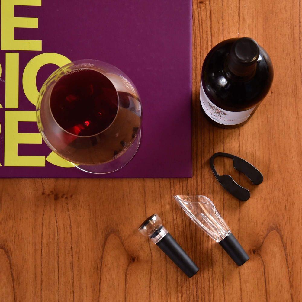 Kit Vinho com 3 Peças Kenya Preto - 7