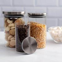 Pote Redondo de Vidro com Tampa de Inox 400ml Kenya - 2