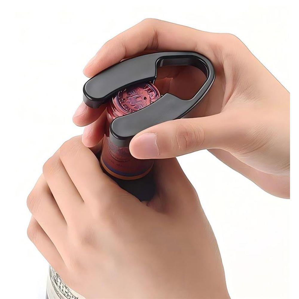 Kit Vinho com Bomba a Vácuo e Aerador  em Aço Inox Kenya Preto - 7