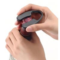 Kit Vinho com Bomba a Vácuo e Aerador  em Aço Inox Kenya Preto - 7