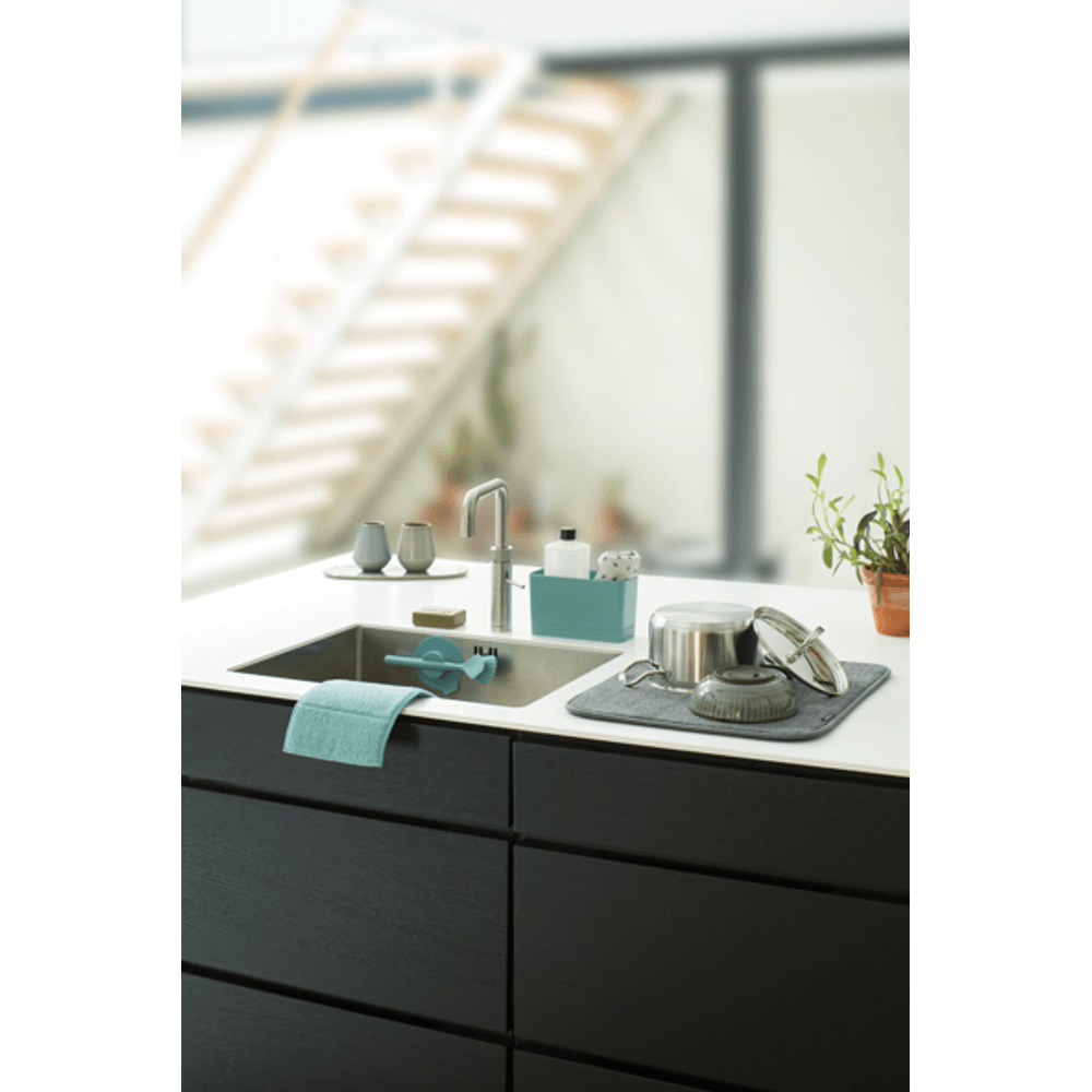 Tapete Escorredor de Louça Sinkside em Microfibra Brabantia Cinza Escuro - 3