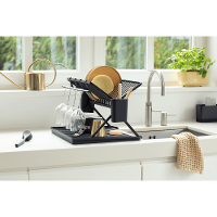 Escorredor de Pratos Dobrável em Alumínio Sinkside Brabantia Preto - 2