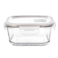 Pote Hermético Quadrado em Vidro 520ml 65x137x137cm - 1