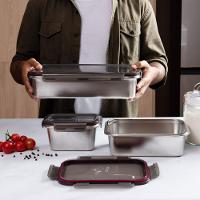 Pote Retangular em Aço Inox 2,25 Litros Kenya - 5