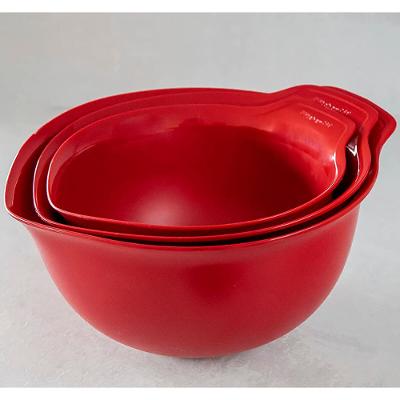 Jogo de Tigelas Vermelha 3 Peças KitchenAid