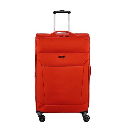 Mala de Viagem Média Sestini  Ultralight Plus com Rodas 360°, Zíper Expansível e Cadeado TSA  Laranja - Telha