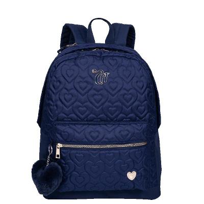 Mochila Grande Capricho Crush Azul Marinho