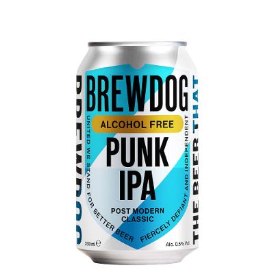 Cerveja BrewDog Punk IPA 0,5% Álcool Lt 330ml