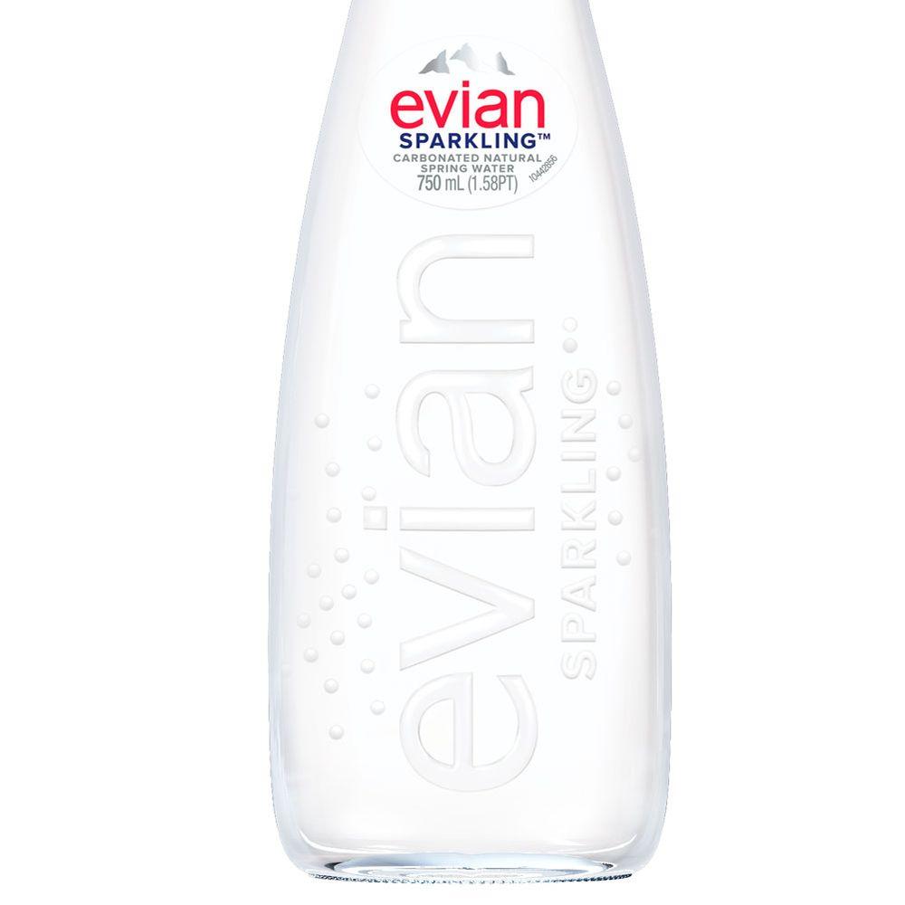 Água Evian Sparkling  Com Gás 750ml - 2