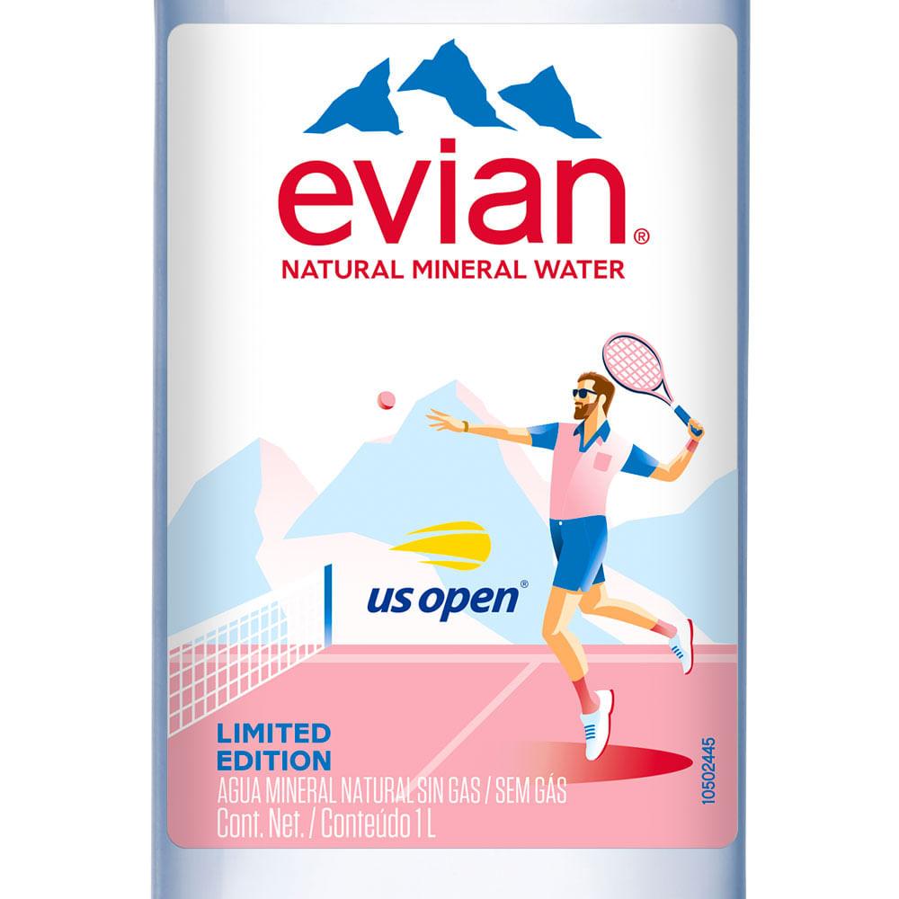 Água Evian Pet Sem Gás US Open Limited Edition 1000ml - 3