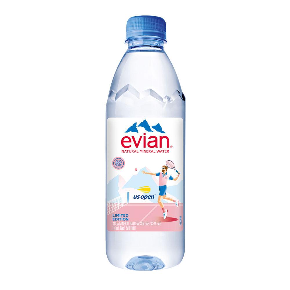 Água Evian Pet Sem Gás US Open Limited Edition 500ml - 1