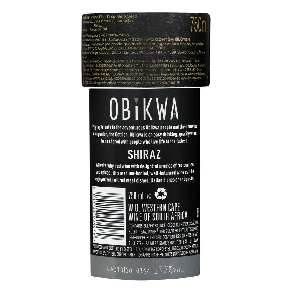 Vinho Tinto Obikwa Shiraz 750ml - 3