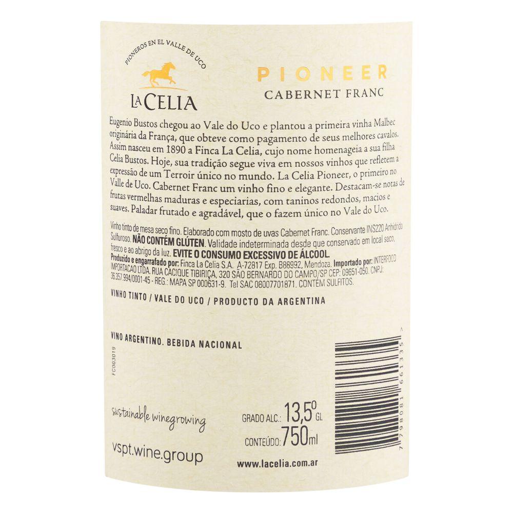Vinho Tinto La Celia Pioneer Reserva Cabernet Franc 750ml - 1