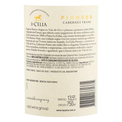 Vinho Tinto La Celia Pioneer Reserva Cabernet Franc 750ml