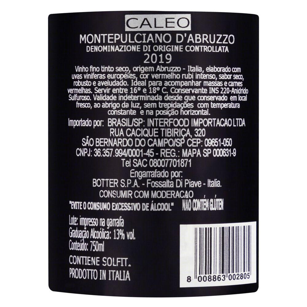 Vinho Tinto Caleo Montepulciano D´abruzzo DOC 750ml - 3