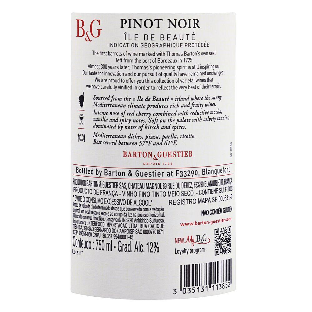 Vinho Tinto  Barton Guestier Reserve Varietal Pinot Noir 750 ml - 1