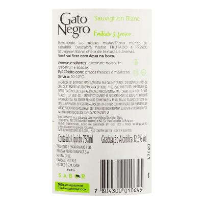 Vinho Branco Gato Negro Sauvignon Blanc 750ml