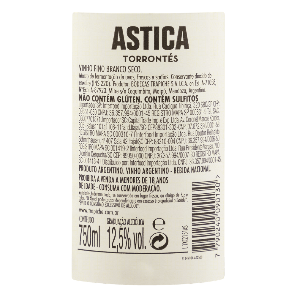 Vinho Branco Astica Torrontes 750ml - 4