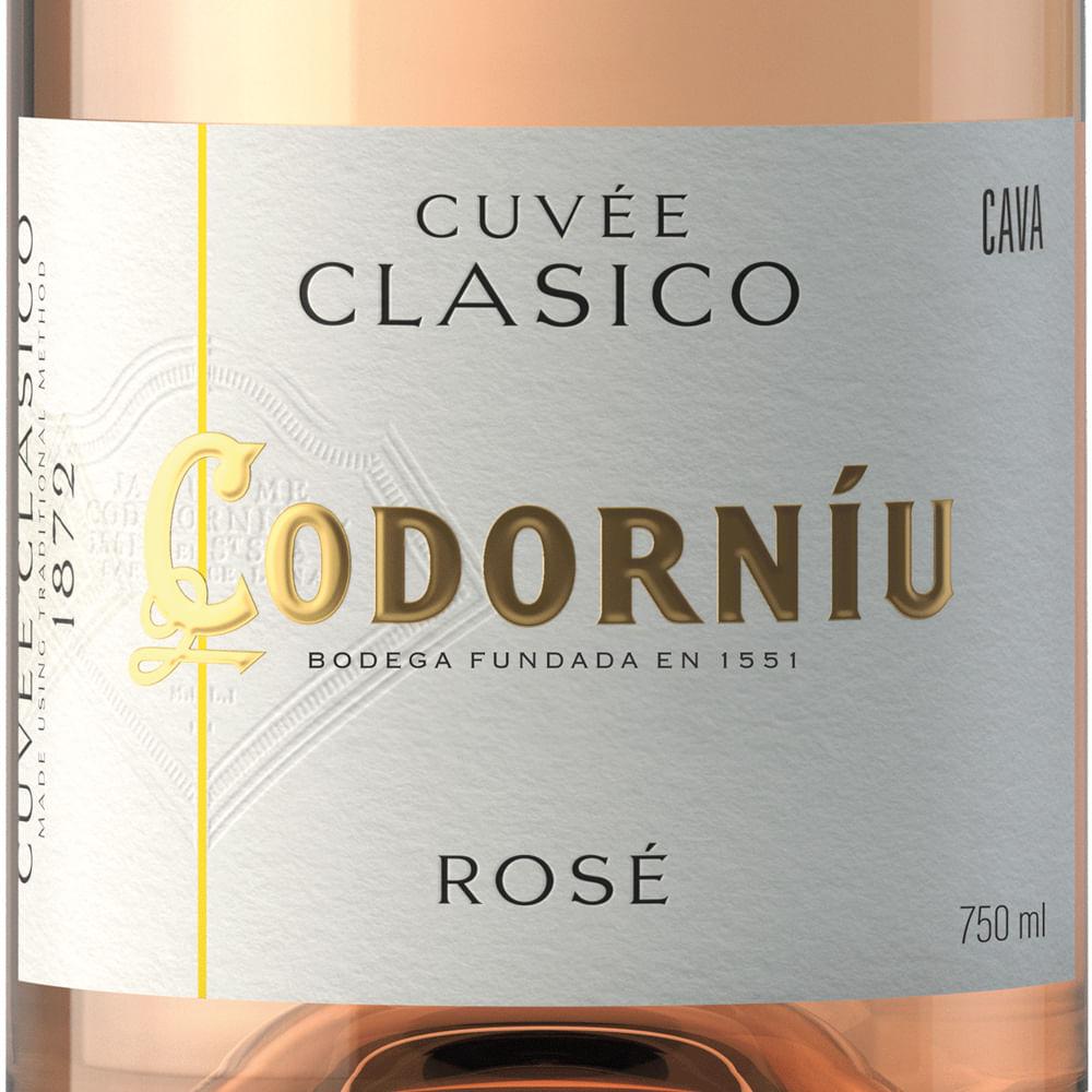 Espumante Rosado Cava Codorniu Clasico 750ml - 3