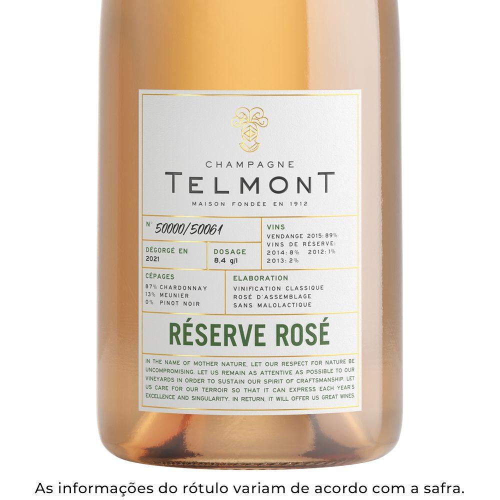 Champagne Telmont Réserve Rosé Brut 750ml - 3
