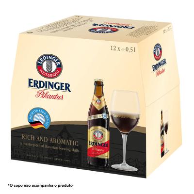 Kit Cerveja Erdinger Pikantus 500ml - 12 Unidades