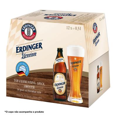 Kit Cerveja Erdinger Urweisse 500ml - 12 Unidades