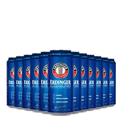 Kit Cerveja Erdinger Alkoholfrei Sem Álcool Lata 500ml - 12 Unidades