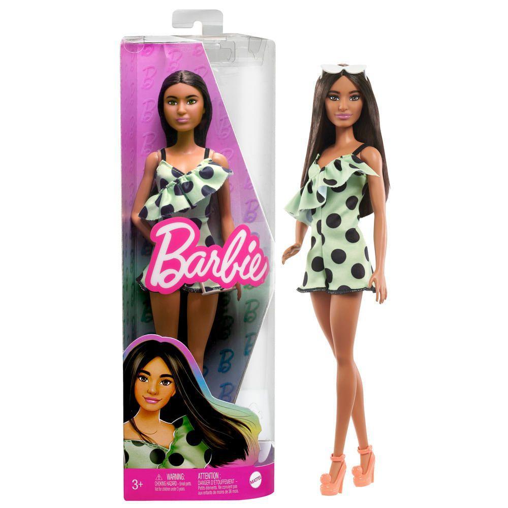 Barbie Fashionista Conjunto Verde com Pontos - Mattel - 6