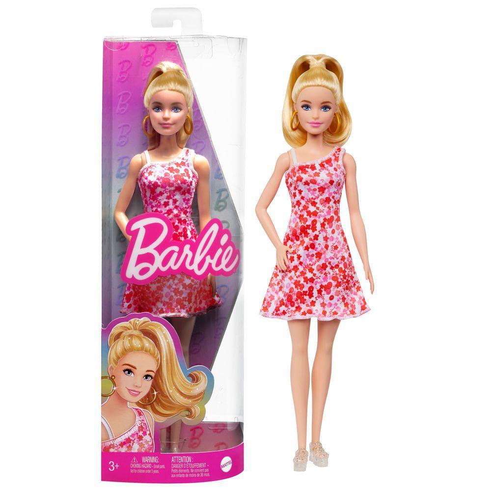 Barbie Fashionista Vestido de Flor Vermelha - Mattel - 6