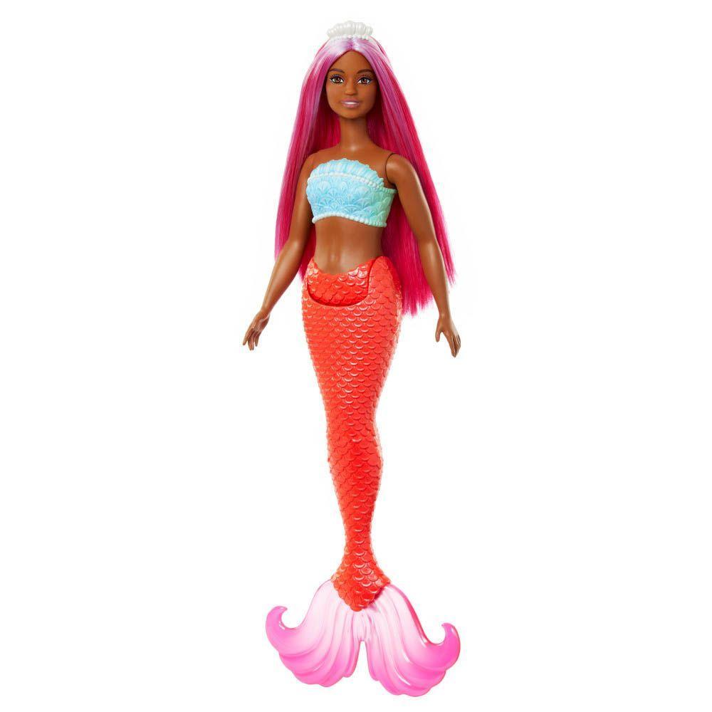 Barbie Fantasia Sereia com Cabelo Rosa - Mattel - 2