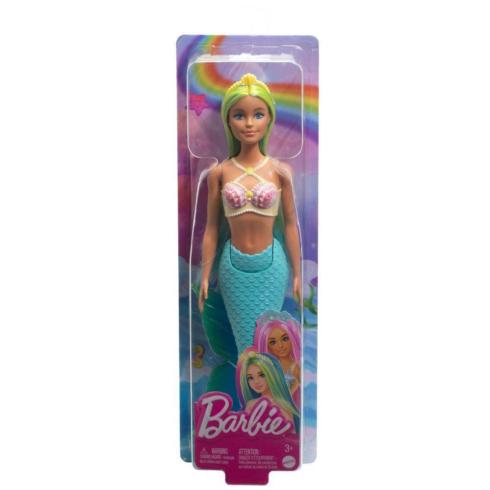 Barbie Fantasia Sereia com Cabelo Azul e Amarelo - Mattel - 6