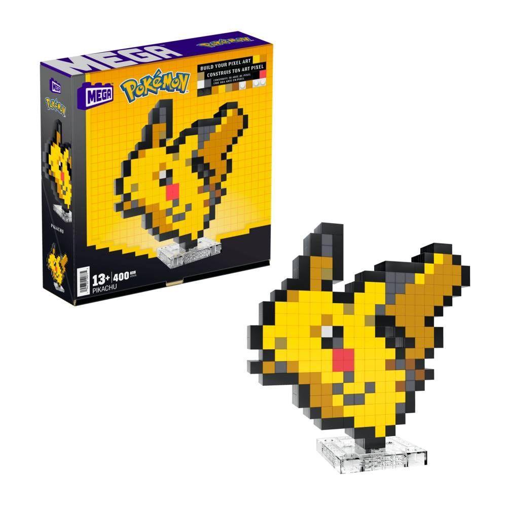Pokémon Conjunto de Construção Mega Pikachu Pixel - Mattel - 1