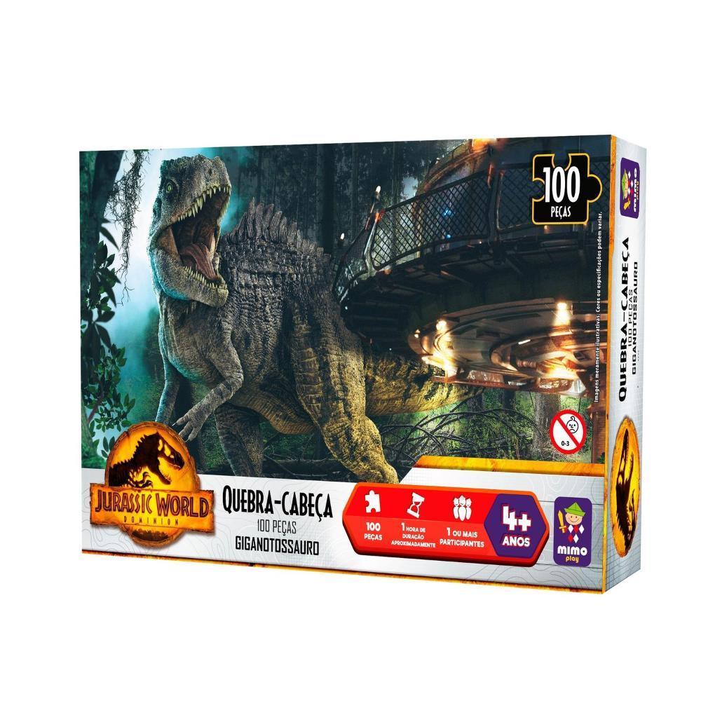 Quebra- Cabeça Jurassic World Giganotossauro 100 Peças - Mimo - 4