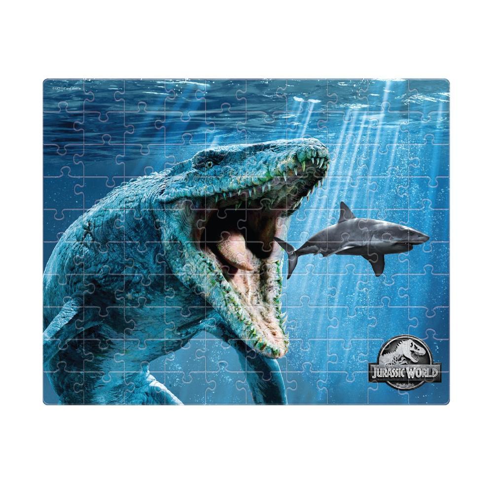 Quebra-Cabeça Jurassic World Mosassauro 100 Peças -Mimo - 1