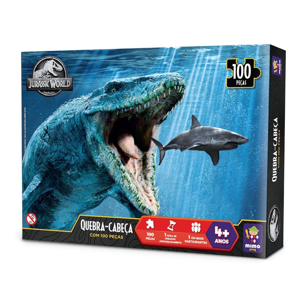 Quebra-Cabeça Jurassic World Mosassauro 100 Peças -Mimo - 2