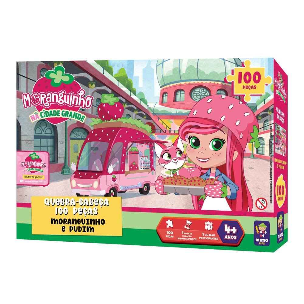 Quebra-Cabeça Moranguinho e Pudim 100 Peças - Mimo - 3