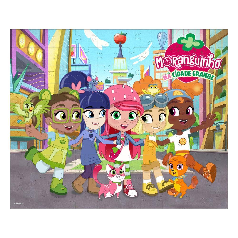 Quebra-Cabeça Moranguinho e suas Amigas 100 Peças - Mimo - 1