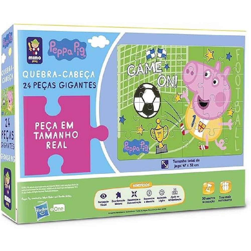 Quebra-Cabeça George Pig Futebol 24 Peças - Mimo - 6