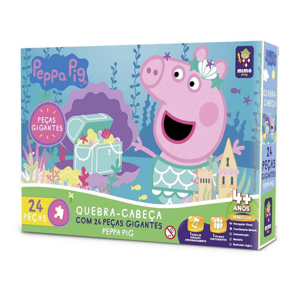 Quebra-Cabeça Gigante Peppa Pig Tesouro 24 Peças - Mimo - 1