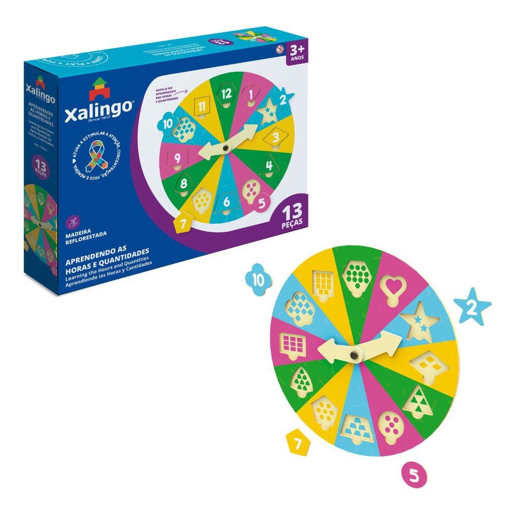 Quebra-Cabeça Aprendendo as Horas II 13 Peças - Xalingo - 1