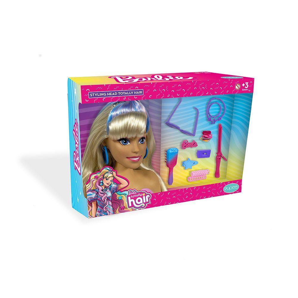 Barbie Styling Head Totally Hair Loira - Pupee - 4