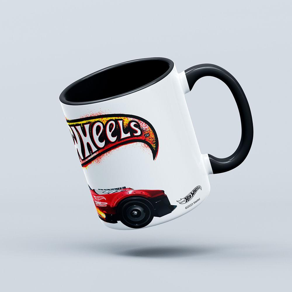 Caneca Hot Wheels Branca - Fun Divirta-se - 4