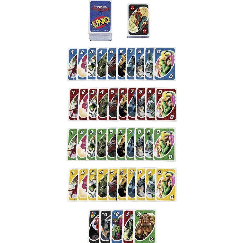 Jogo Uno Marvel Spider Man - Mattel - 4