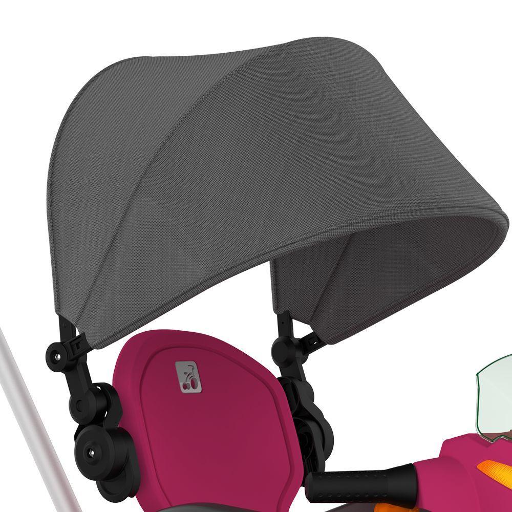 Velobaby Reclinável com Capota Passeio Rosa - Bandeirante - 7